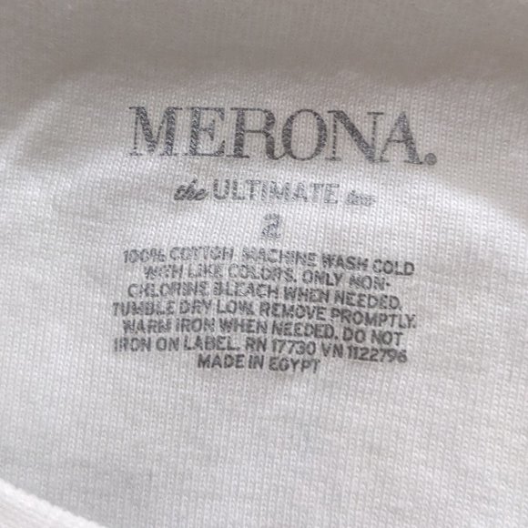 Cotton White Ultimate Tee Shirt 2X Short Sleeve Crew Neck Casual Comfy Basics - Picture 2 of 3